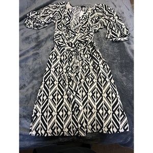 SMALL/P Banana Republic BLOUSON-SLEEVE MIDI DRESS